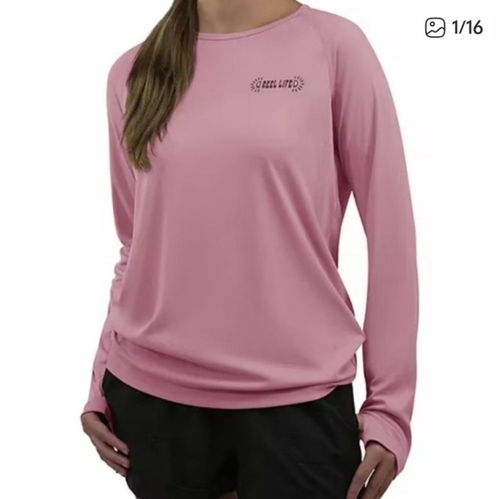 Reel Life Women's Pink Long Sleeve Shirt
